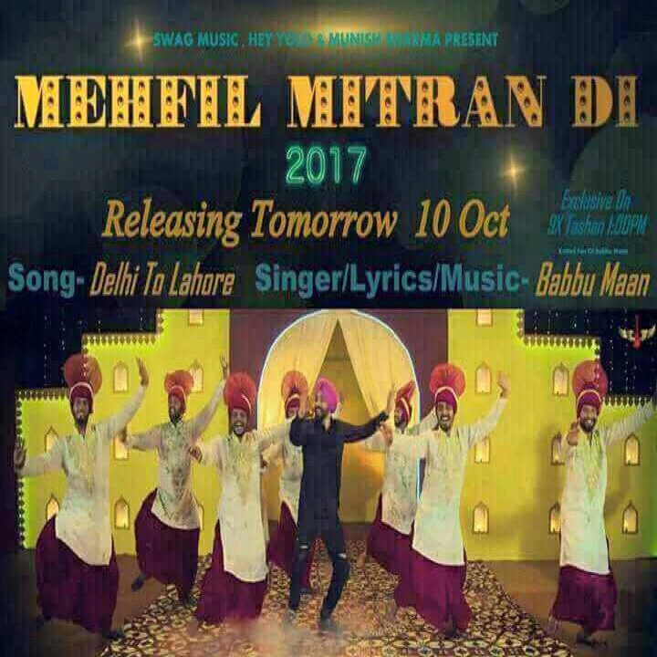 Download Delhi To Lahore (Mehfil Mitran Di) Babbu Maan mp3 song